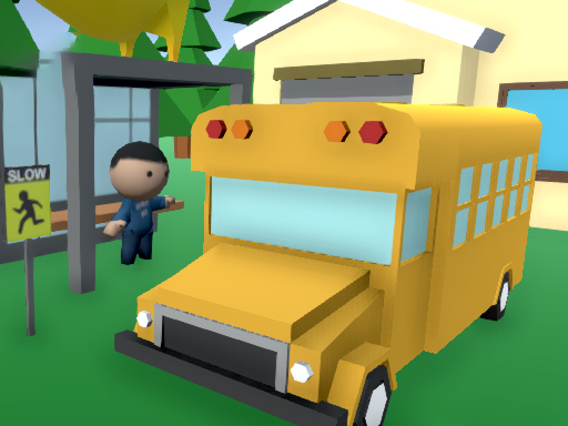 School Bus Simulator Kid Cannon game cover